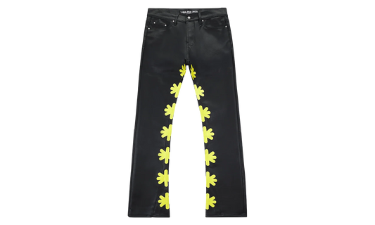 Leather Pants "Black / Yellow" LSLPBFY