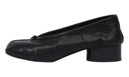 Leather Heeled Tabi Ballerina Flats WMNS "Black" S58WZ0128P6378T8013