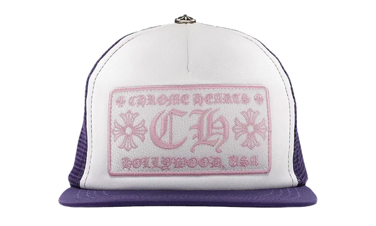CH Hollywood Trucker Cap "Purple / White / Pink" CHRM1036