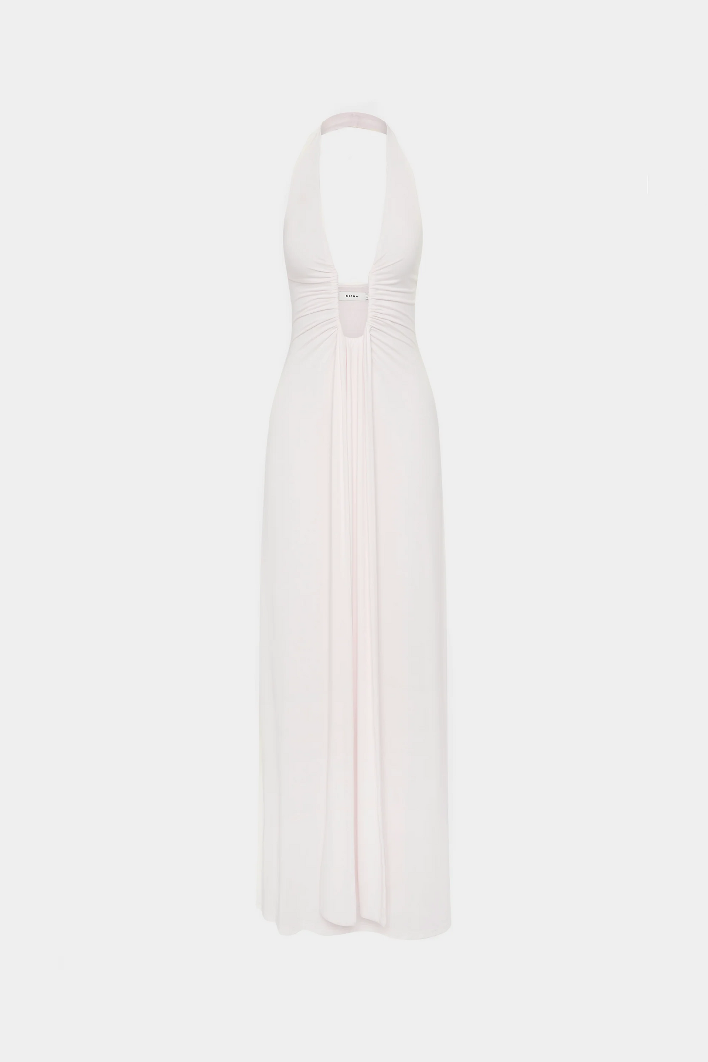 Jennifer Cupro Maxi Dress - White