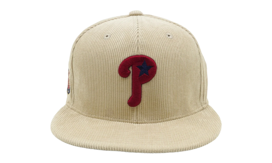 MLB Team Cord Fitted Phillies 2004 Cap "Cream" 6HSF1838 PPH04PPPCREA
