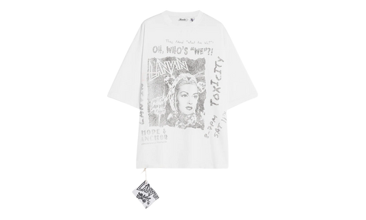 PRINTED COTTON TEE "White" RU TS0026 J117 P24 074