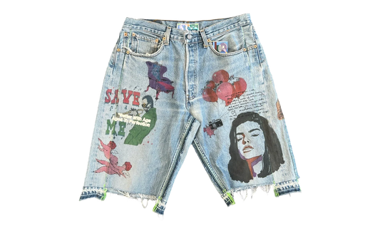 Harrison Triple-Wide Denim Shorts "Indigo" BWA115