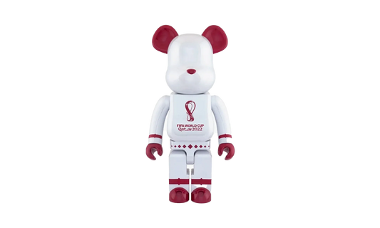 Bearbrick FIFA World Cup Qatar 2022 "White Chrome - 1000%" MEDI3039