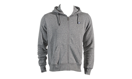 Brushed Fleece Zip Hoodie "Heather Grey / Black" 502638 063
