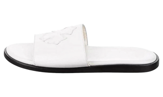 Leather Slides "White" CHRM0967
