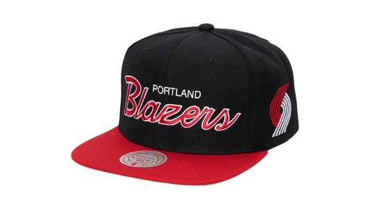NBA Hardwood Classics Script 2.0 Snapback Cap "Portland Trail Blazers - Black" HHSS3282 PTBYYPPPBLCK
