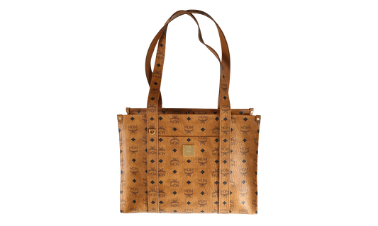 Large Aren Tote in Visetos "Cognac" MWTFATA02CO001