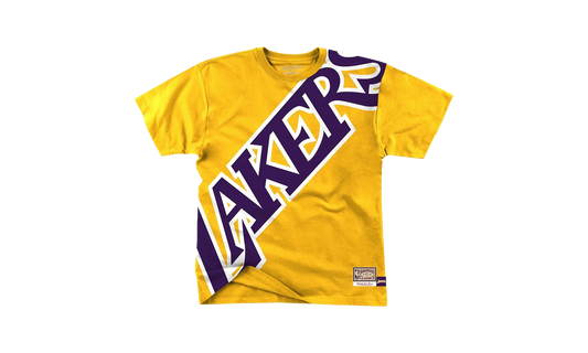 NBA Big Face Short Sleeve Tee "Los Angeles Lakers - Gold" SSTEBW19070 LALGOLD