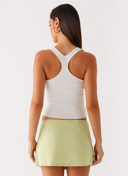 Movie Star Mini Skirt - Lime Green