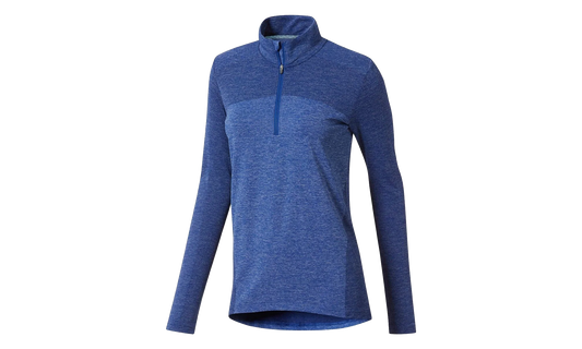 Evoknit Seamless 1/4 Zip Sweater WMNS "Peacoat Heather" 574645 06