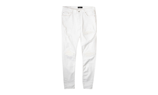 MX1 Leather Patch Jeans "White" MBMX1 LTHWHT WHITE