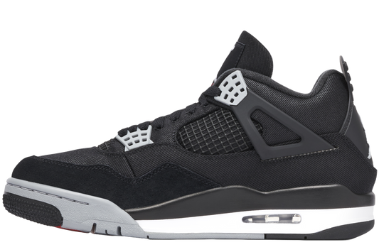 4 Retro SE Black Canvas