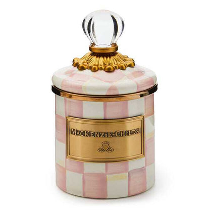 Rosy Check Enamel Canisters