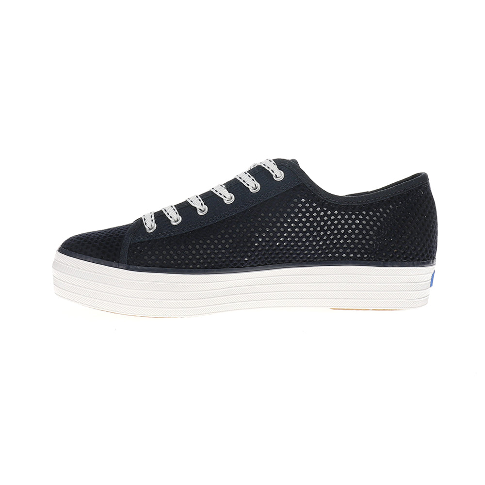 Triple Kick Cotton Mesh Lace Up Sneakers