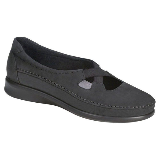 Women's Crissy Slip On Loafer in Nero Wide