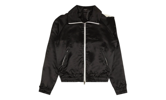 Full Zip Satin Track Jacket "Black" MJT001 001