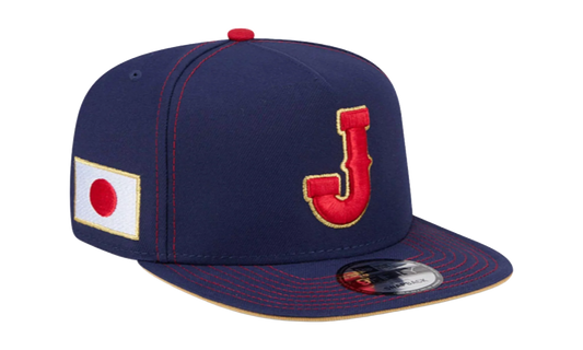 9FIFTY Team Japan 2026 World Baseball A Frame Snapback Hat "Blue" NE394