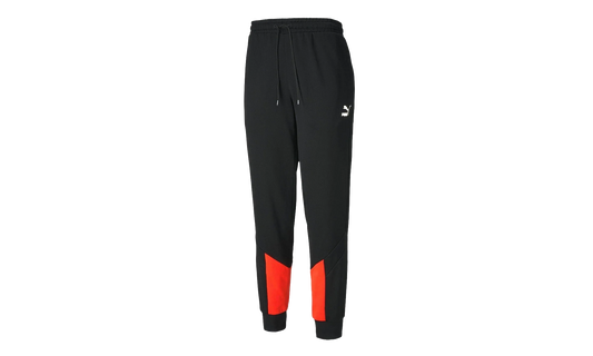 Iconic MCS Track Pants "Puma Black / Lava Blast" 596445 51