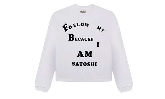 Follow Me Long Sleeve Tee Shirt "White" FW24LS001 WHT