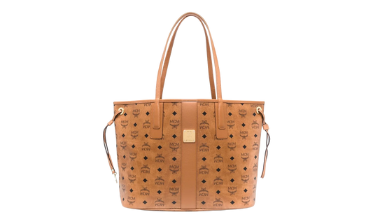 Liz Vi Shopper Reversible Bag "COGNAC - Medium" MWPCSVI01 COGNAC