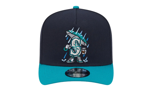 9FIFTY Seattle Mariners Cartoon A Frame Snapback Hat "Navy / Blue" NE378