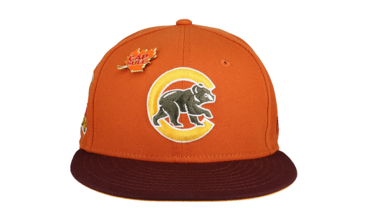 59FIFTY Chicago Cubs Fall Collection 2016 World Series Fitted Hat "Orange / Yellow" 123451290281