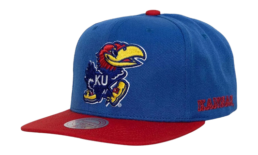 NCAA Team Origins Snapback Cap "Kansas Jayhawks - Royal / Red" 6HSSSH22019 KAURYRD