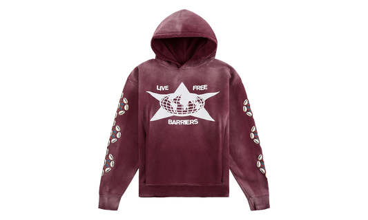 Cowrie Shell Hoodie "Maroon" BAR22
