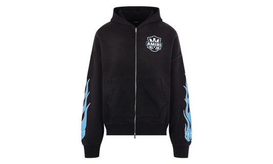 MA Flames Zip Hoodie "Black" AMTOJR1113 001