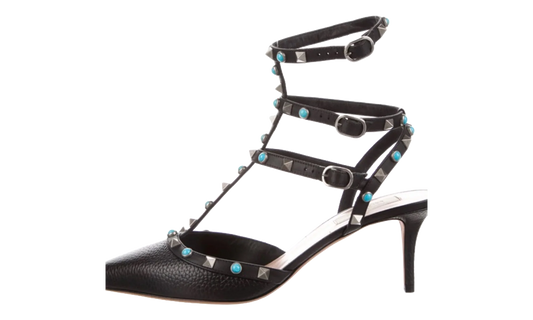 Rockstud Rolling Stone Heels "Turquoise" JF3 8