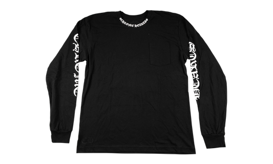 Long Sleeve Pocket Crew T-shirt "White Lettering" CHRM1140