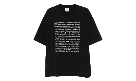 Fuck Everything T-Shirt "Washed Out Black" ME76TR212BX WASH