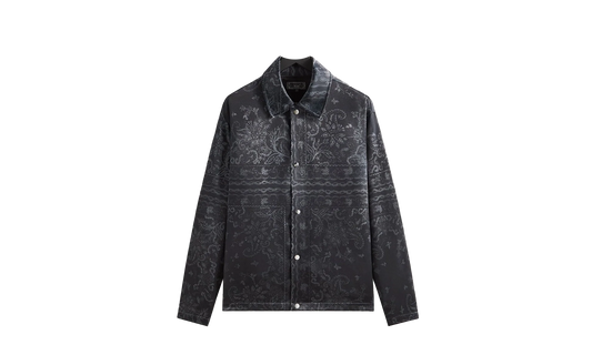 Panelled Bandana Long Sleeve Coaches Jacket "Black" khm033607 001