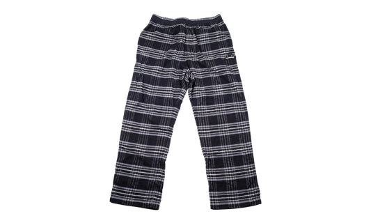 After School Harvester Plaid Sweatpants "Black" CHRM0681