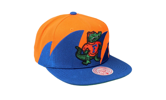 NCAA Sharktooth Snapback Cap "Florida Gators - Orange / Royal" HHSS3304 UFLYYPPPORRY