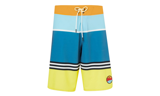 21" Striped 1975 Boardshort "Blue Yellow Color Block" FOA400108 94E