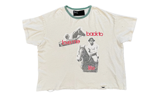 Back To Life Ringer Tee "White" 2U005Q1010VWT