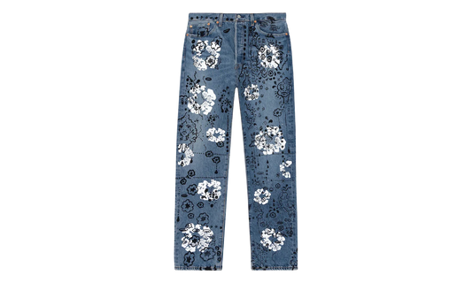 Irak Levi's 501 Wreath Logo Jeans "Light Wash / Vintage Indigo / Black" DT294