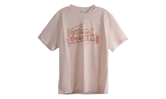 Printed Cotton Jersey T-Shirt "Light Pink / Beige" TH0284 GXI