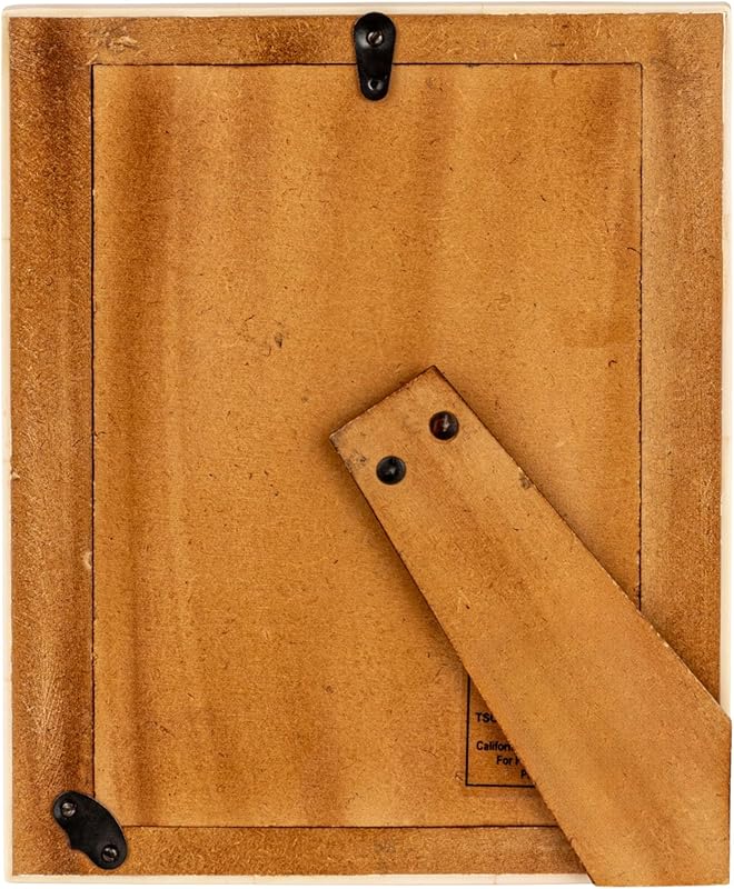 Amazoncom White Resin Photo Frame with Beige Accents Holds 5 x 7 Photo