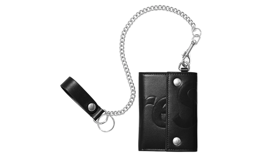 Leather Chain Wallet "SS25 - Black" SU27206