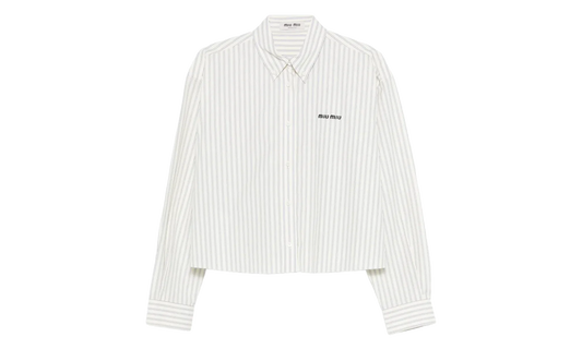 Striped Poplin Shirt WMNS "Cream" MK1659 180U F0061