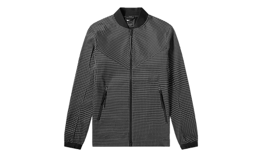 Tech Pack Grid Bomber Jacket "Black / Summit White" AR1578 010
