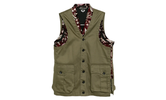 Pocket Casual Vest "Burgundy Khaki" PP V004 051