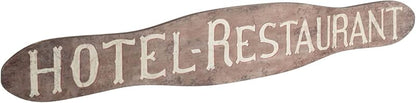 Vintage Wood Hotel Restaurant Wall Art Natural