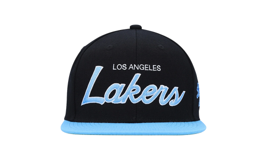 NBA Hardwood Classics Script 2.0 Snapback Cap "Los Angeles Lakers - Black" HHSS3282 LALYYPPPBLCK