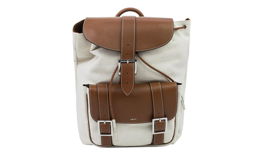 Canvas Rucksack Backpack "Cream" Y0A30322CC_Natural/Brown