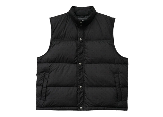 Monogram Cross Pattern Puffer Down Vest "Black" CHRM1177