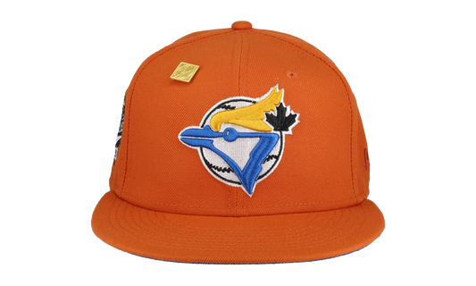 59FIFTY Toronto Blue Jays 1993 World Series Patch Fitted Hat "Orange / Blue" 123451292330